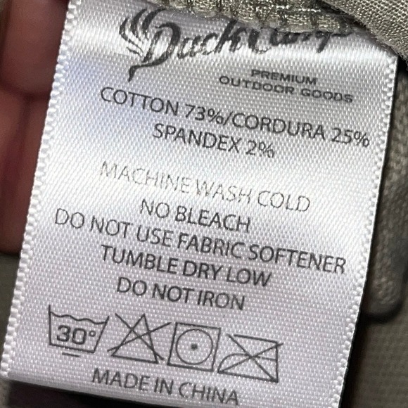 Duck Camp Canvas Brush Pants  Men's Size 32 Tall Hunting Outdoors with Cordura - Picture 5 of 10